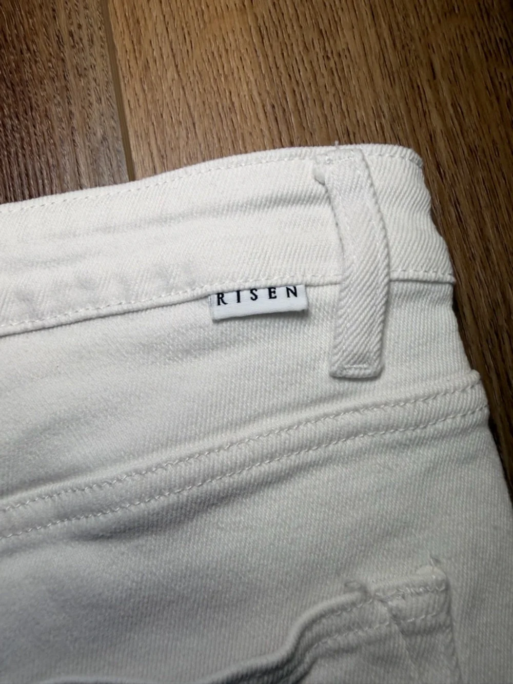 White Distressed Women’s Jean Shorts - Picture 6 of 12